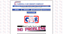 Desktop Screenshot of carrollcarcredit.com